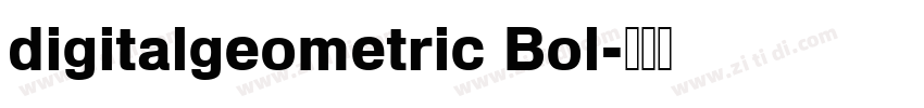 digitalgeometric Bol字体转换